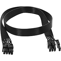 Gfryerty PCI-E 6ピンンデュアルPCIe 8ピン（6+2）PCI 6 ピン PCI Express からデュアル PCIE 8 (6+2) ピン電源